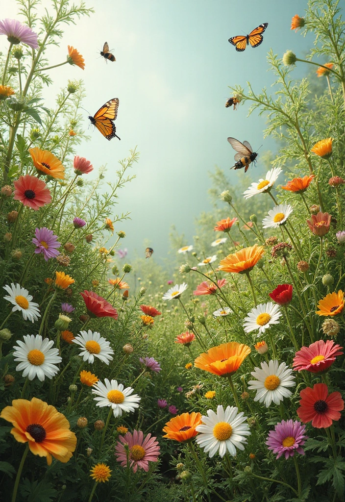 30 ACNH Flower Garden Designs Every Island Owner Will Love - 10. Overgrown Wildflower Garden