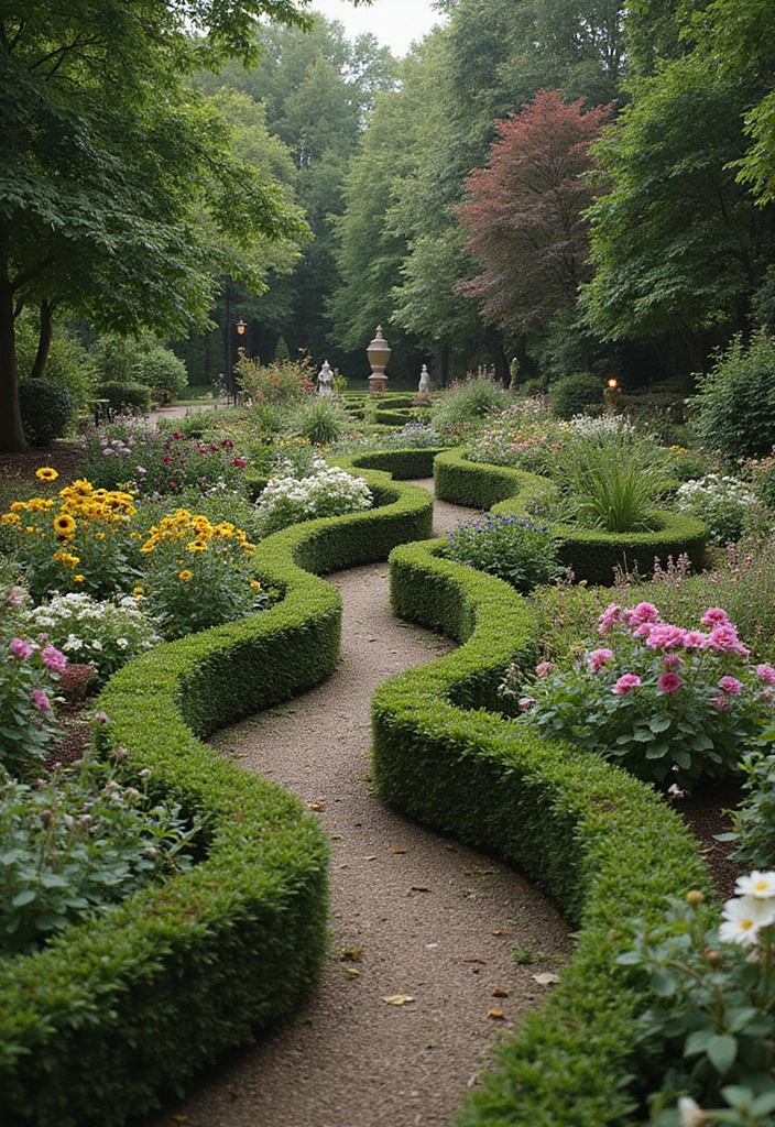30 ACNH Flower Garden Designs Every Island Owner Will Love - 14. Enchanted Garden Maze