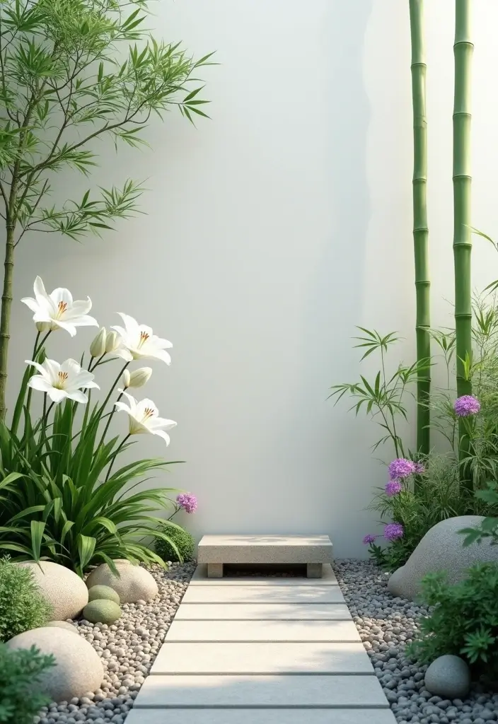 30 ACNH Flower Garden Designs Every Island Owner Will Love - 2. Minimalist Zen Garden