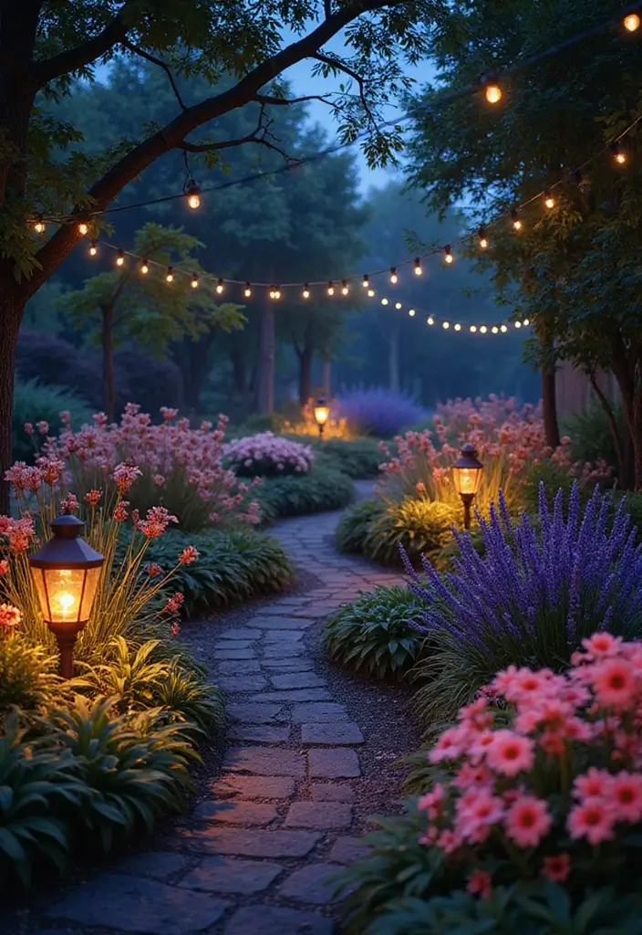 30 ACNH Flower Garden Designs Every Island Owner Will Love - 21. Evening Glow Garden