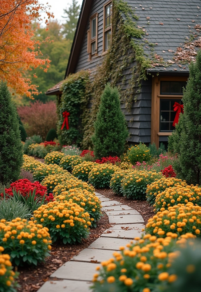 30 ACNH Flower Garden Designs Every Island Owner Will Love - 5. Seasonal Celebration Garden