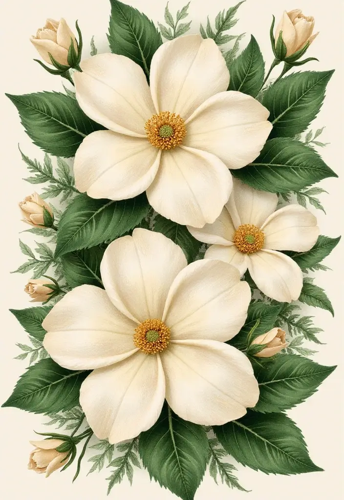 30+ American Traditional Flower Tattoo Inspirations for Gardeners - 13. Gardenias: Pure and Sweet