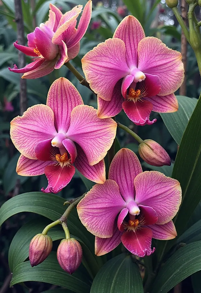 30+ American Traditional Flower Tattoo Inspirations for Gardeners - 23. Orchids: Exotic and Unique