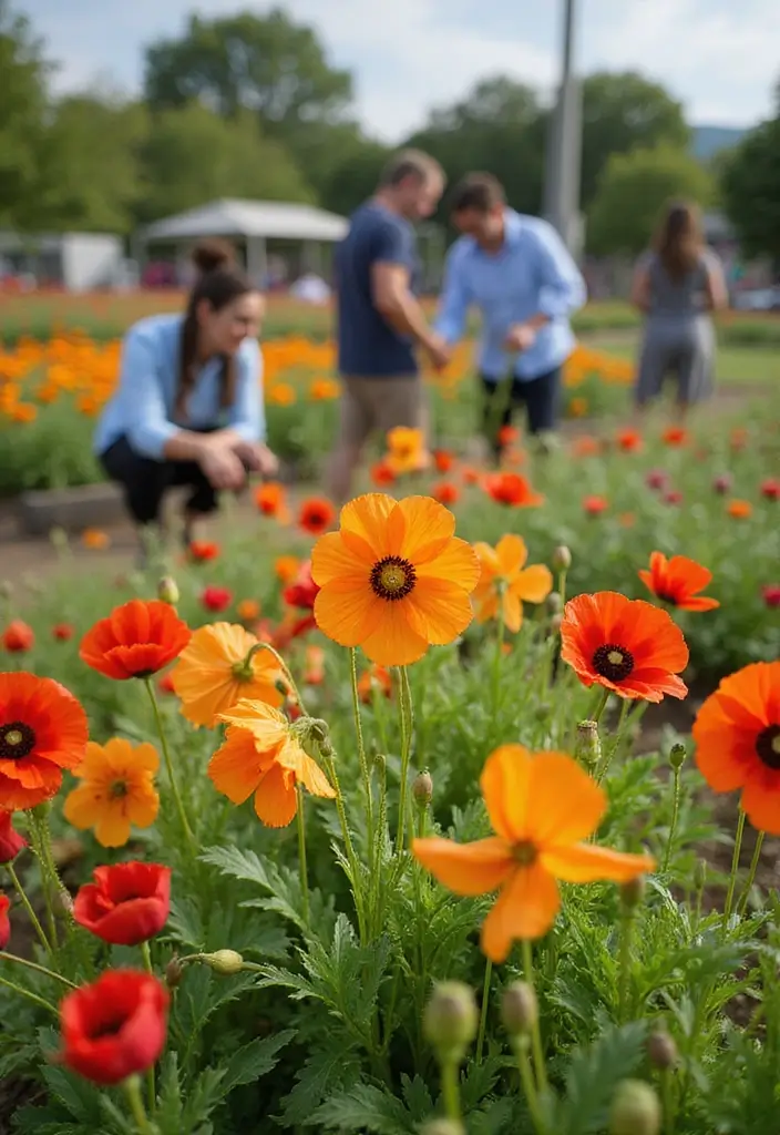 30+ August Birth Flower Ideas for Meaningful Gifts and Tattoos - 27. Fostering Community through Gardening Projects