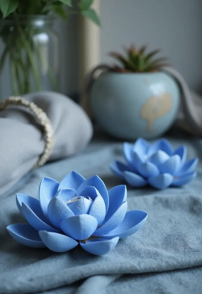 30 Blue Lotus Flower Inspirations for Gardens, Decor, and Symbolism - 20. Blue Lotus in Meditation and Mindfulness