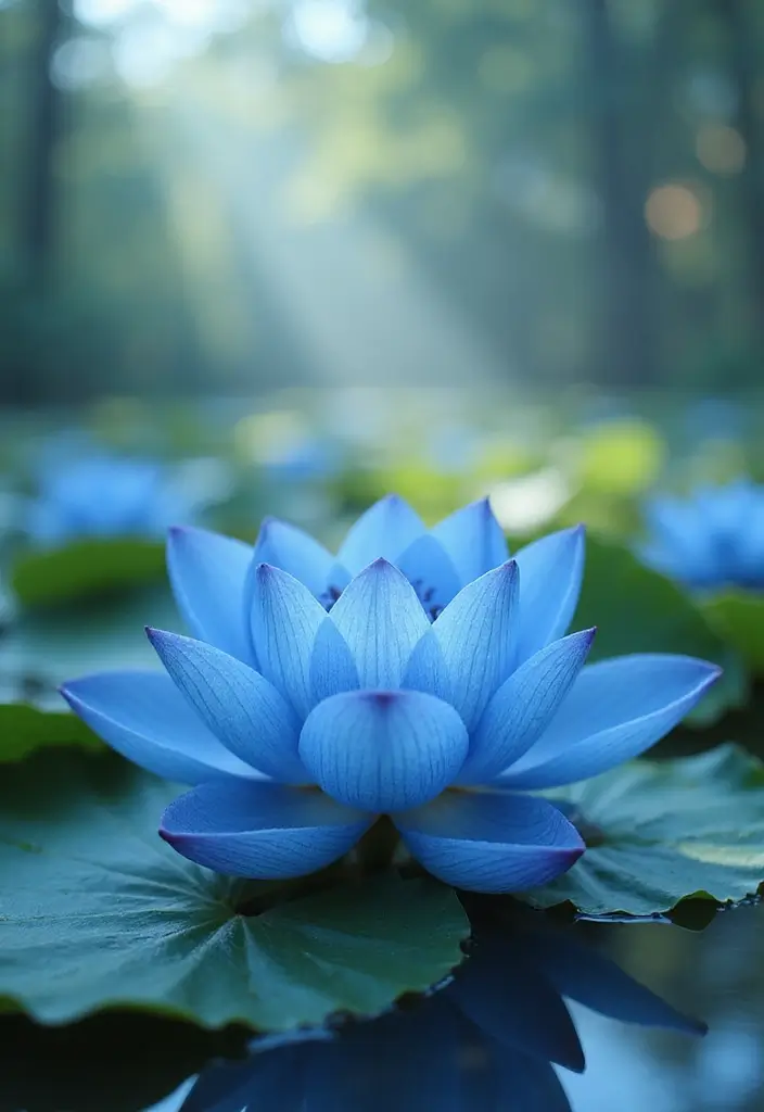 30 Blue Lotus Flower Inspirations for Gardens, Decor, and Symbolism - 25. Blue Lotus as a Symbol of Hope