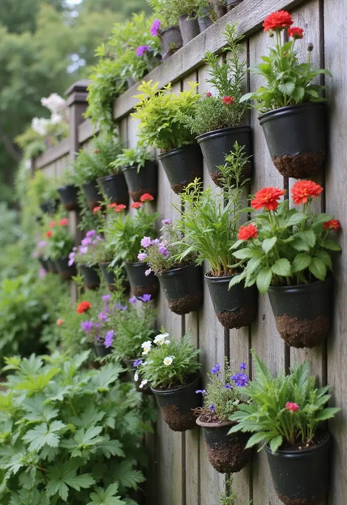 30 Clever Flower Box Ideas to Beautify Windows and Patios - 4. Recycled Bottle Planters