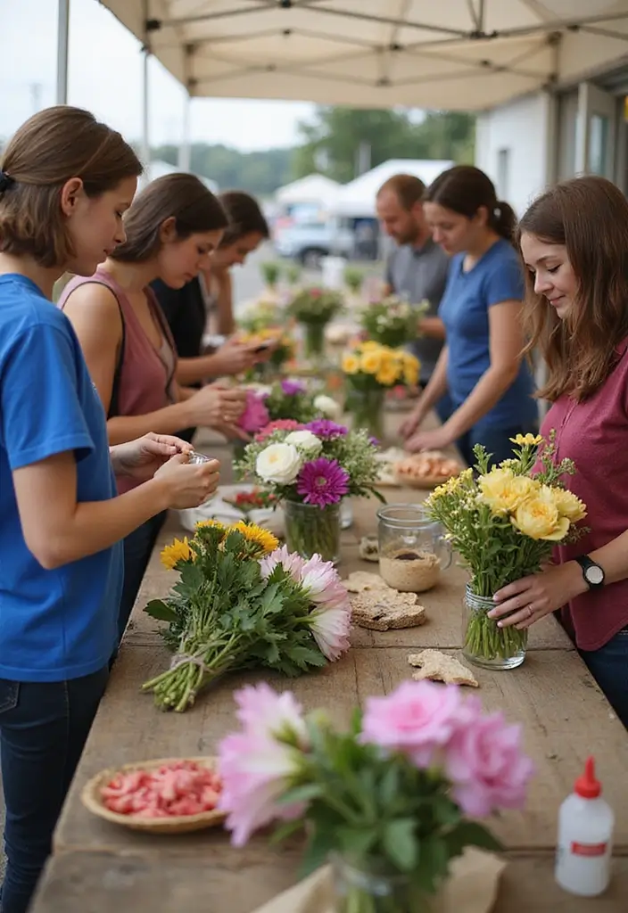 30 Creative Farmers Market Flower Display Ideas to Attract Shoppers - 21. Flower Care Workshops