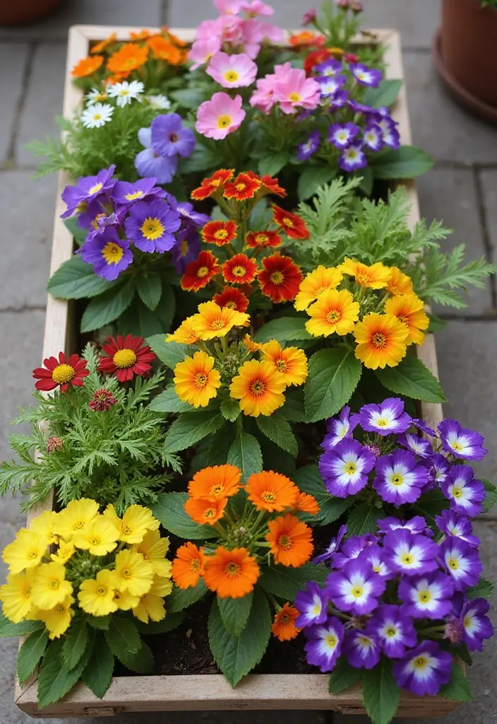 30+ Creative Flower Box Arrangements for Every Season - 12. Edible Flowers: Beauty You Can Taste