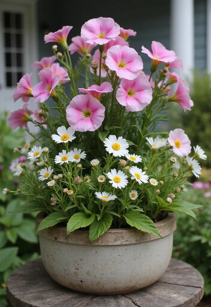 30+ Creative Flower Box Arrangements for Every Season - 15. Nostalgic Blooms: Heirloom Varieties