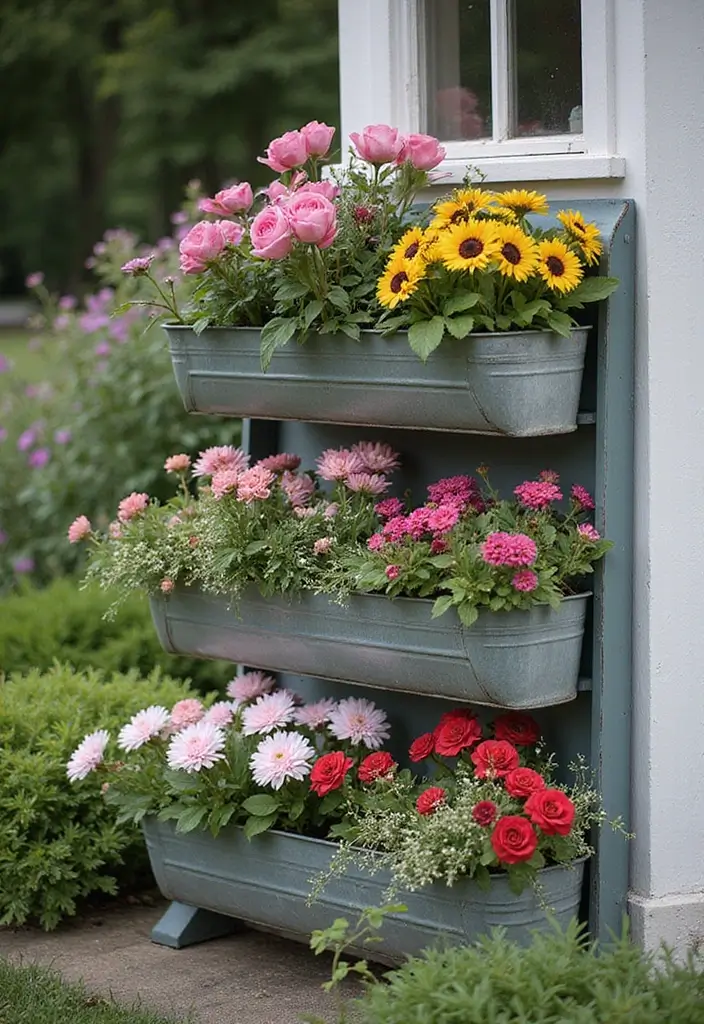30+ Creative Flower Box Arrangements for Every Season - 24. Vintage Charm: Antique Flower Boxes