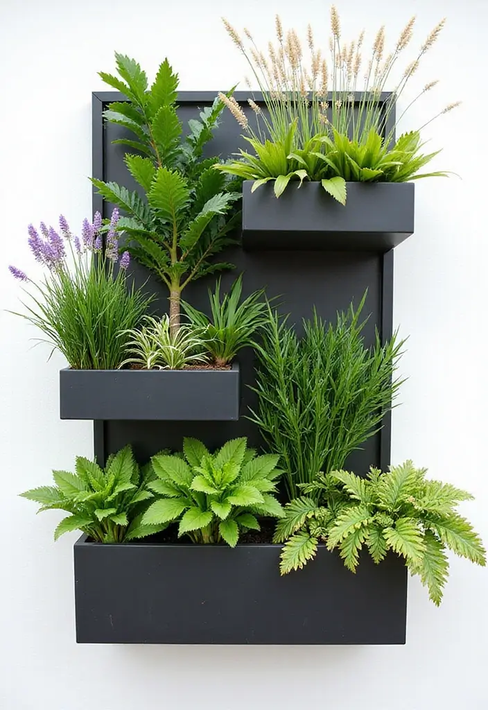 30+ Creative Flower Box Arrangements for Every Season - 29. Urban Oasis: Modern Container Gardening