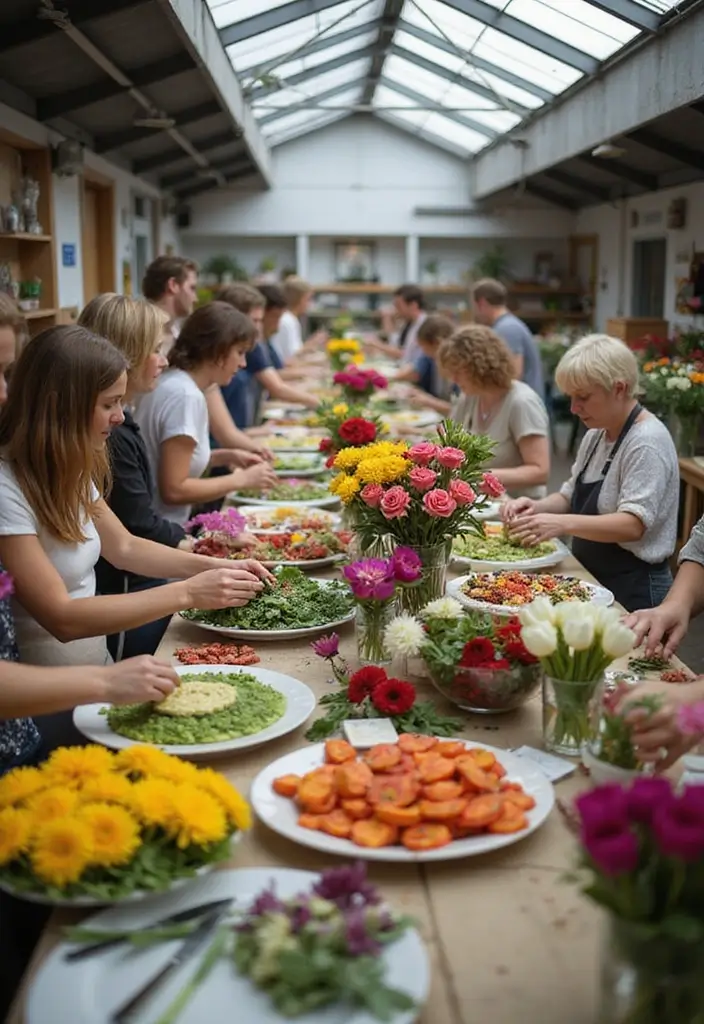 30+ Creative Flower Workshop Ideas for Beginners and Pros - 18. Flower Arranging Challenges