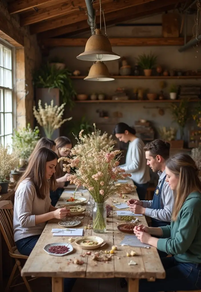 30+ Creative Flower Workshop Ideas for Beginners and Pros - 8. Dried Floral Arrangement Workshops