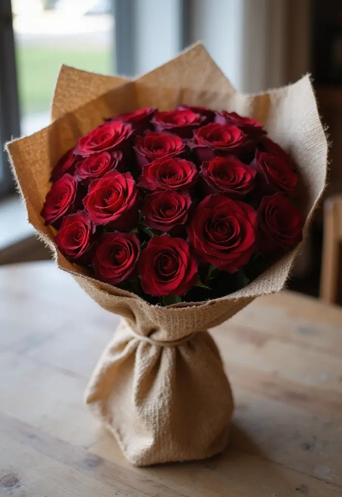 30 Cute Flower Bouquet Ideas Perfect for Surprising Your Girlfriend - 1. Timeless Red Roses