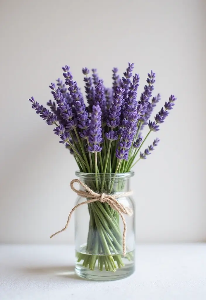 30 Cute Flower Bouquet Ideas Perfect for Surprising Your Girlfriend - 10. Sweetly Scented Lavender Bouquet