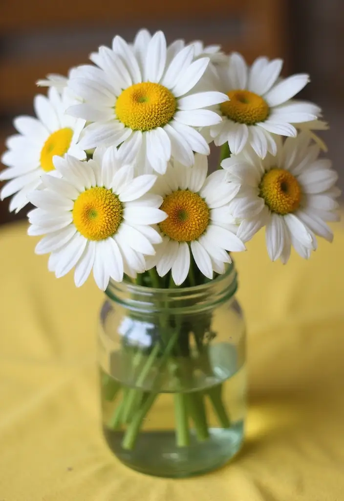 30 Cute Flower Bouquet Ideas Perfect for Surprising Your Girlfriend - 17. Sweet and Simple Daisy Bouquet