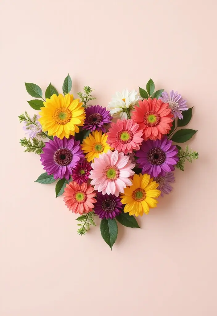30 Cute Flower Bouquet Ideas Perfect for Surprising Your Girlfriend - 28. Sweetheart's Heart Bouquet