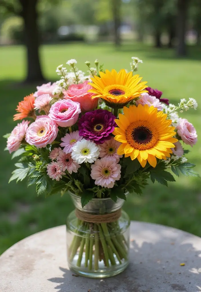 30 Cute Flower Bouquet Ideas Perfect for Surprising Your Girlfriend - 7. Seasonal Bloom Festivity
