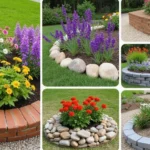 30 DIY Flower Bed Border Ideas You Can Try This Weekend