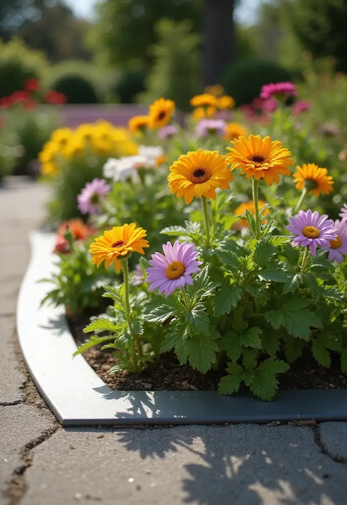 30 DIY Flower Bed Border Ideas You Can Try This Weekend - 21. Vinyl Edging