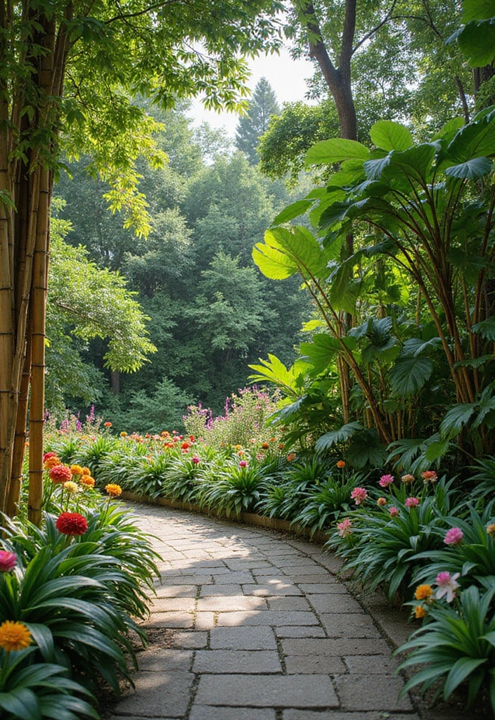 30 DIY Flower Bed Border Ideas You Can Try This Weekend - 5. Bamboo Border