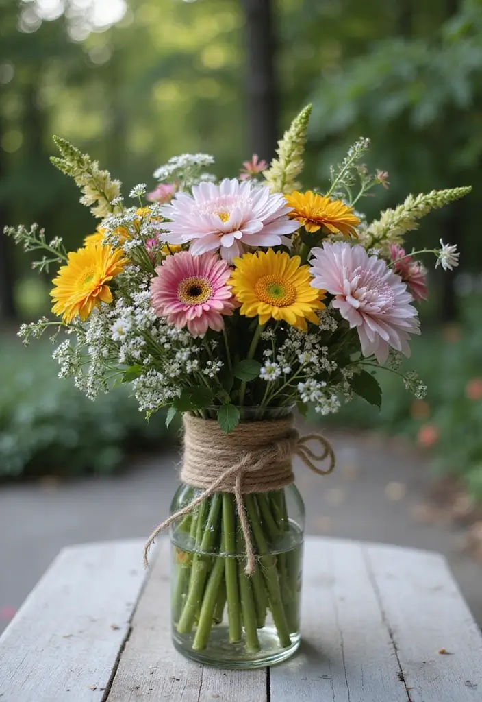 30 Fall Outdoor Flower Arrangement Ideas That Add Warmth 17 30 Fall Outdoor Flower Arrangement Ideas That Add Warmth - 17. Tightly Bound Bouquet Styles