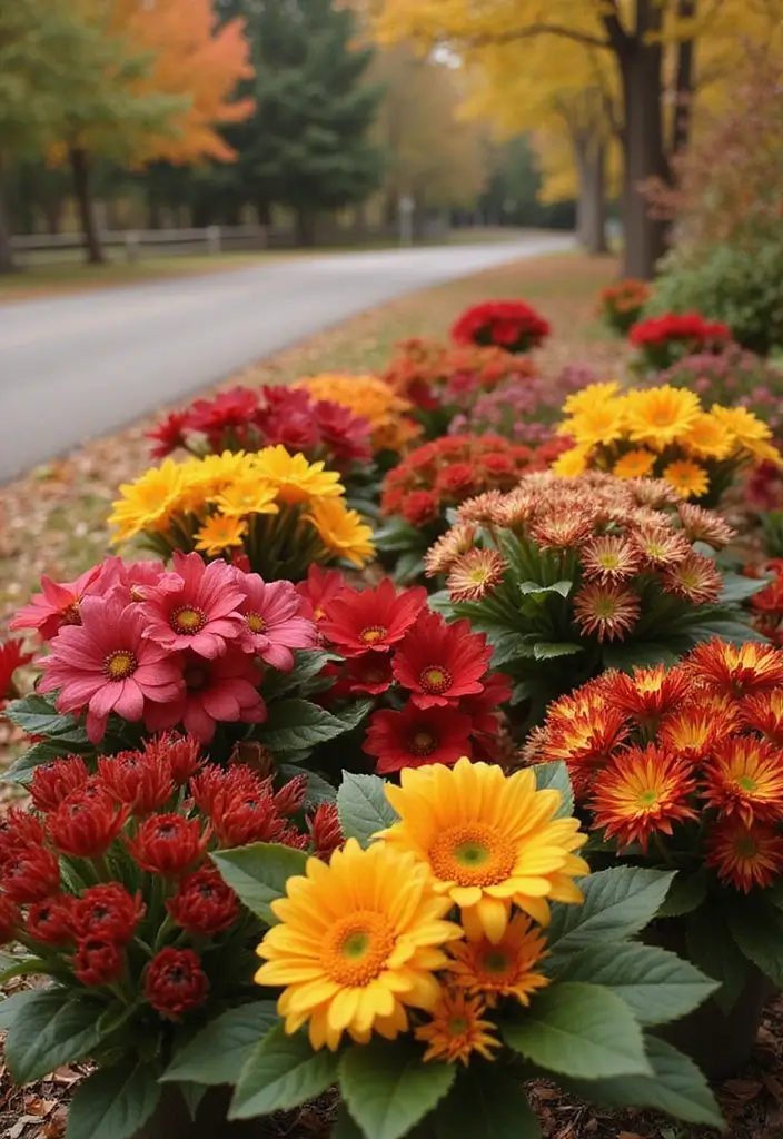 30 Fall Outdoor Flower Arrangement Ideas That Add Warmth 23 30 Fall Outdoor Flower Arrangement Ideas That Add Warmth - 23. Color-Coordinated Bouquets