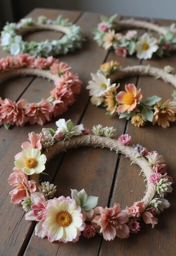 30 Fall Outdoor Flower Arrangement Ideas That Add Warmth 6 30 Fall Outdoor Flower Arrangement Ideas That Add Warmth - 6. Whimsical Flower Crowns