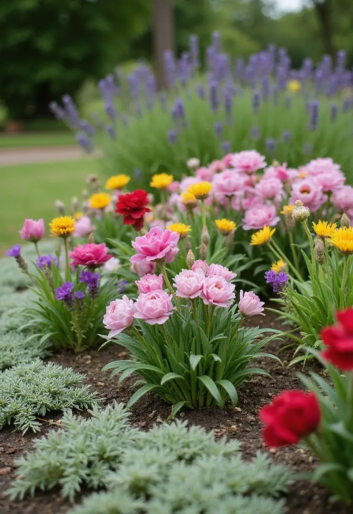 30 Flower Bed Edging Ideas to Define and Upgrade Your Garden 4. Living Plant Edging