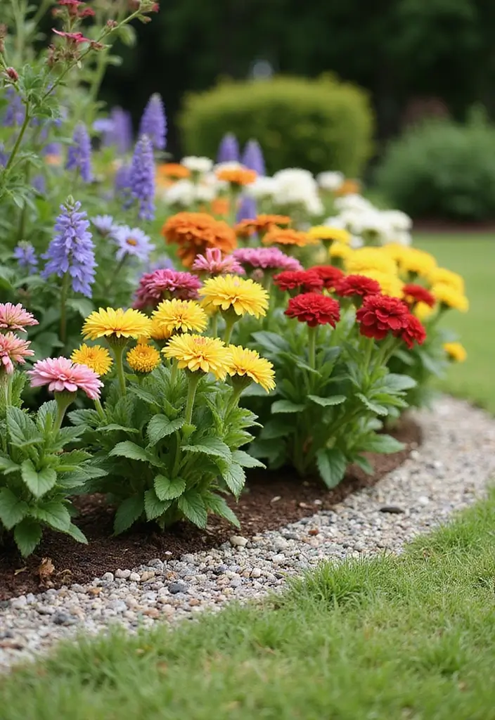 30 Flower Bed Edging Ideas to Define and Upgrade Your Garden 6. Gravel Edging