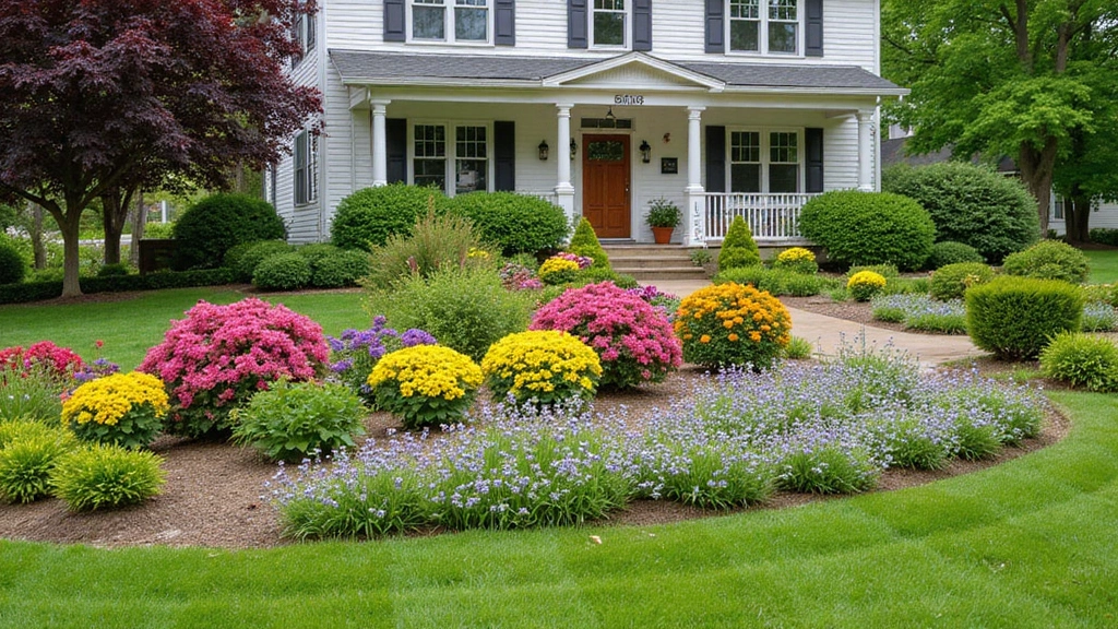 30 Flower Bed Ideas in Front of the House for a Stunning Curb Appeal
