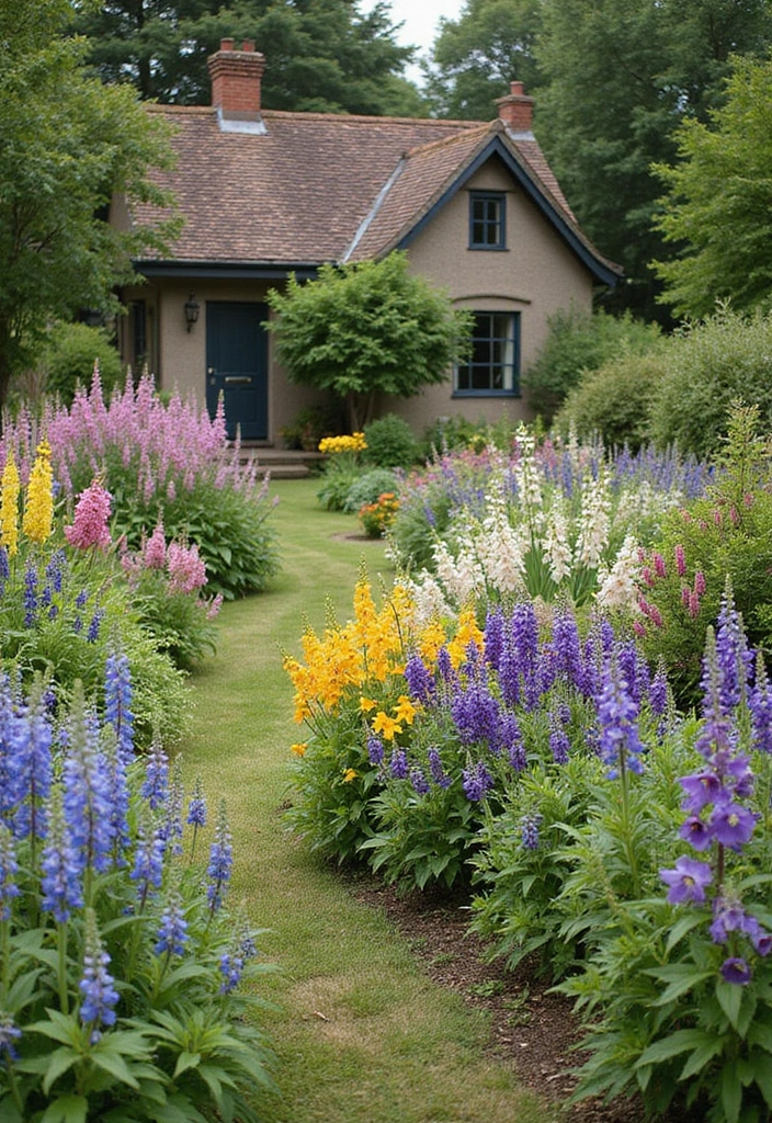 30+ Flower Border Garden Designs for a Polished Look - 1. Classic English Cottage Border