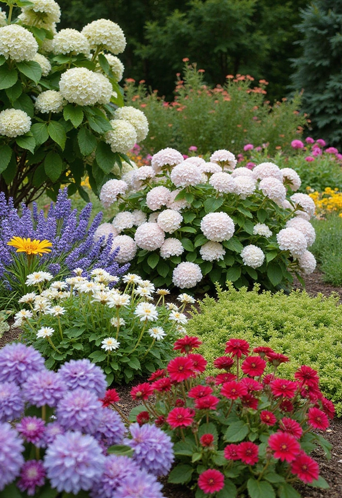 30+ Flower Border Garden Designs for a Polished Look - 4. Mixed Flower and Shrub Border