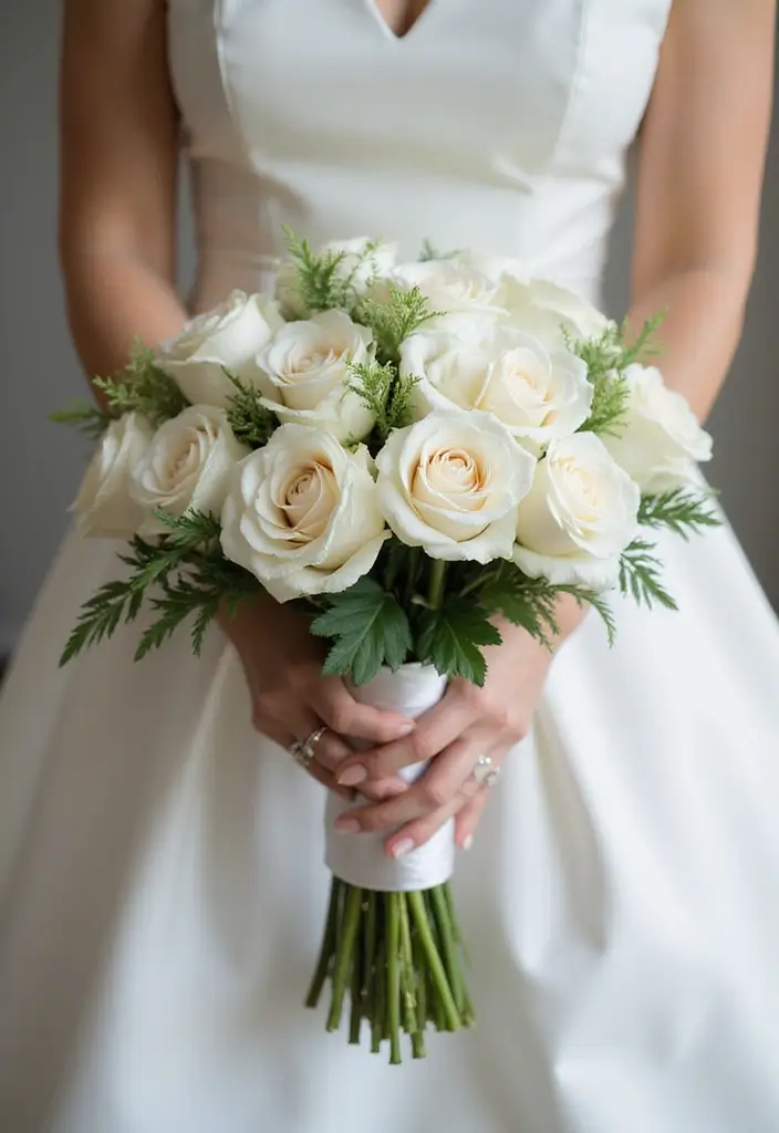 30 Flower Bouquet Arrangement Ideas for Every Occasion - 10. Elegant Bridal Bouquet