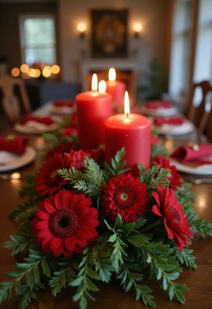 30 Flower Bouquet Arrangement Ideas for Every Occasion - 17. Classic Christmas Floral Arrangement