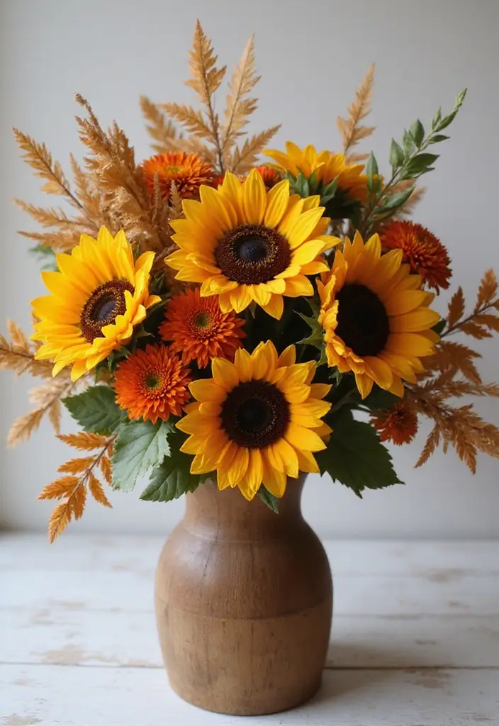 30 Flower Bouquet Arrangement Ideas for Every Occasion - 3. Seasonal Autumn Harvest Bouquet
