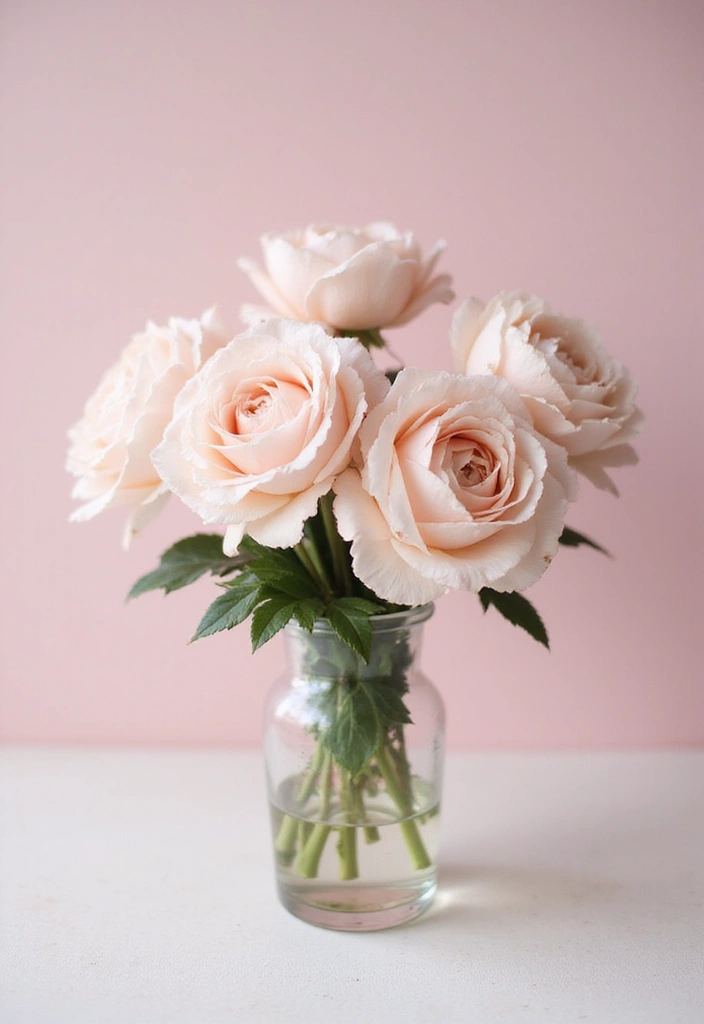 30 Flower Bouquet Arrangement Ideas for Every Occasion - 8. Soft and Romantic Blush Bouquet