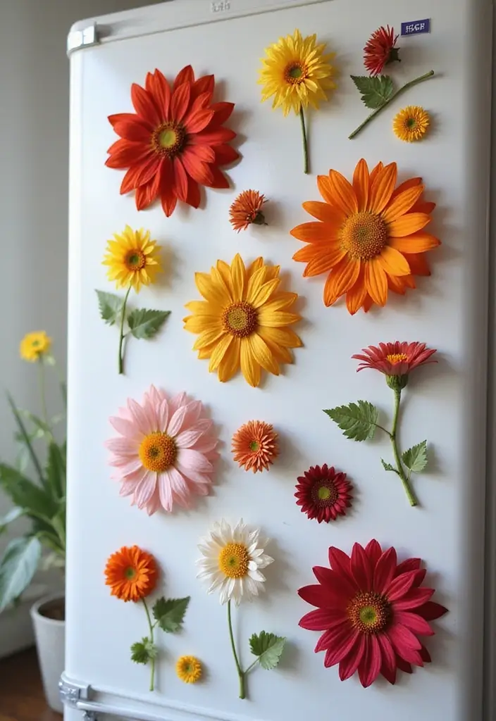 30+ Flower Drying Ideas for Keepsakes and Home Decor 19 30+ Flower Drying Ideas for Keepsakes and Home Decor - 19. Dried Flower Magnets