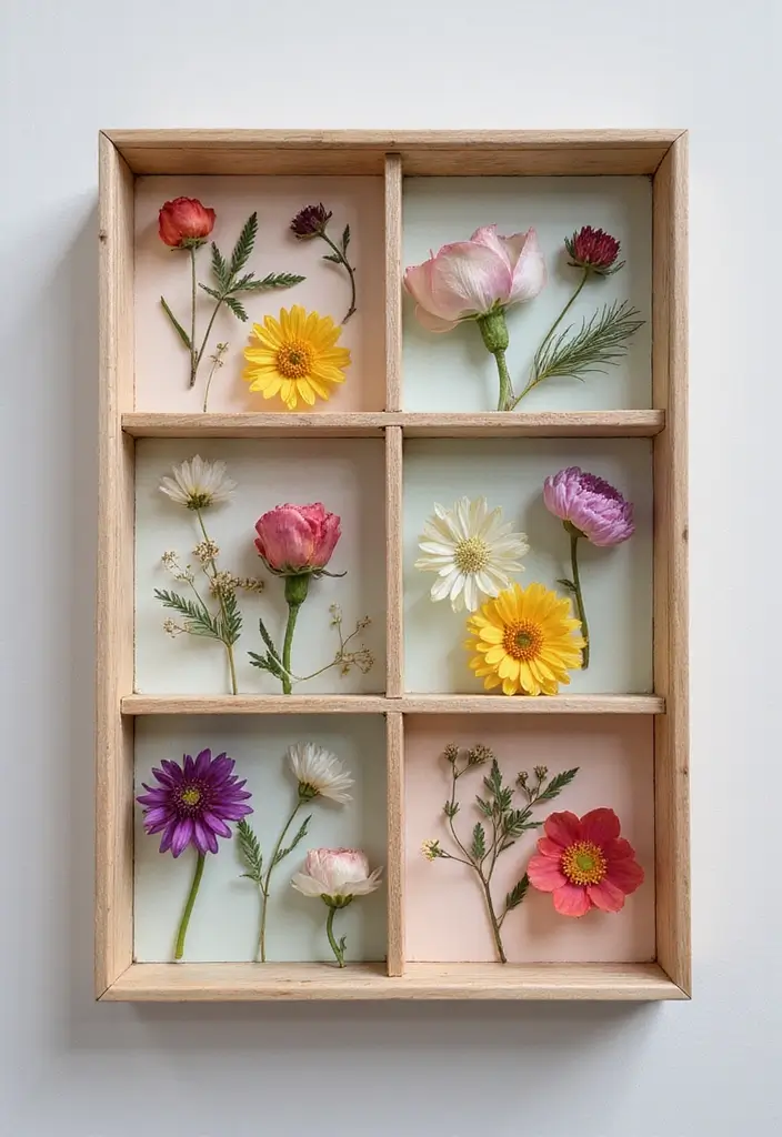 30+ Flower Drying Ideas for Keepsakes and Home Decor 4 30+ Flower Drying Ideas for Keepsakes and Home Decor - 4. Flower Shadow Boxes