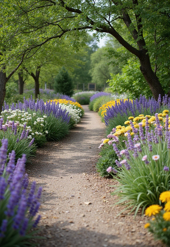 30+ Flower Garden Ideas to Create a Relaxing Outdoor Oasis - 18. Garden Pathways Surrounded by Blooms