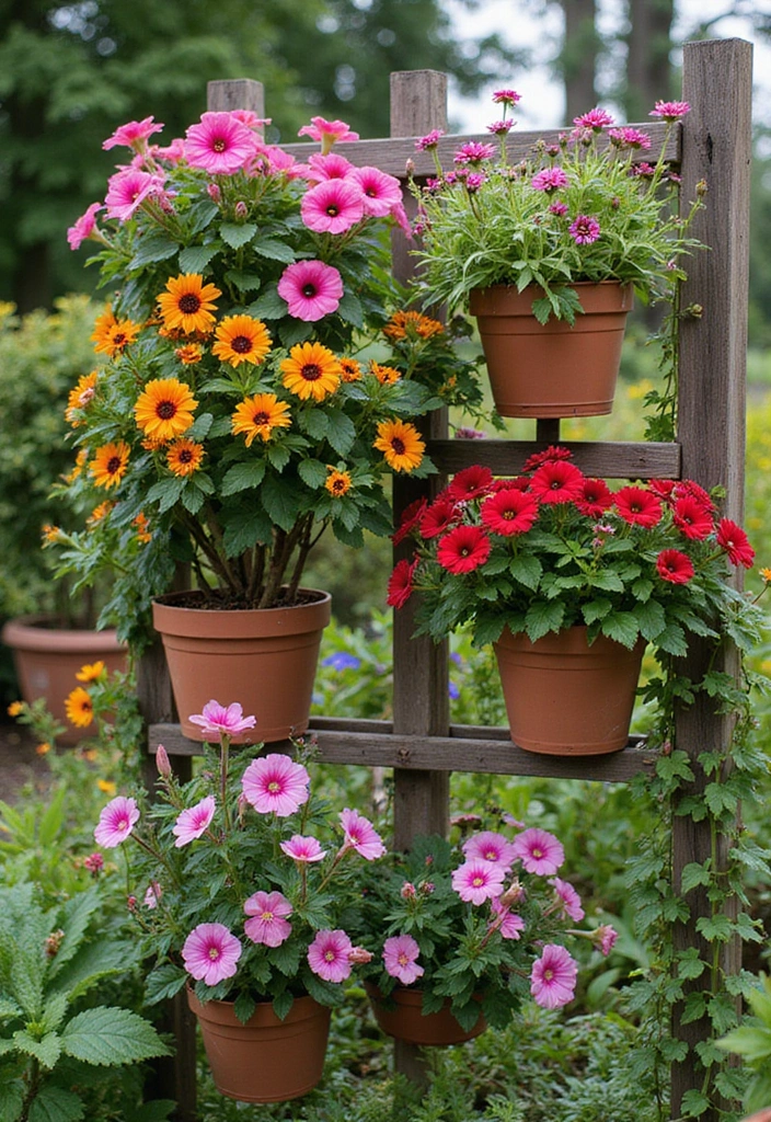 30+ Flower Garden Ideas to Create a Relaxing Outdoor Oasis - 8. Vertical Flower Gardens