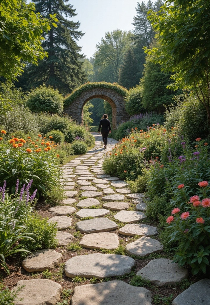 30 Flower Garden Photoshoot Ideas for Magical Pictures - 10. Enchanted Garden Pathways