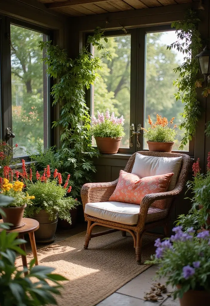 30 Flower Garden Photoshoot Ideas for Magical Pictures - 4. Cozy Garden Nook