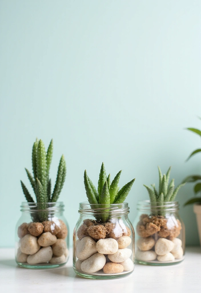 30+ Flower Pot Ideas That Will Instantly Brighten Your Home and Garden - 15. Glass Jar Planters