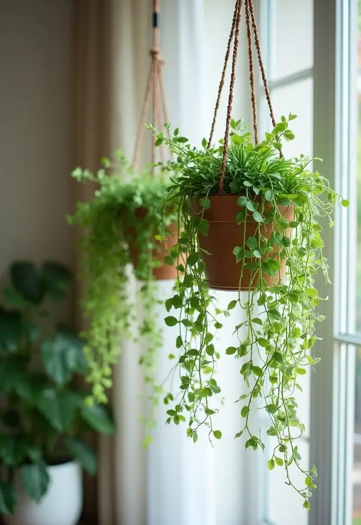 30+ Flower Pot Ideas That Will Instantly Brighten Your Home and Garden - 3. Hanging Planters