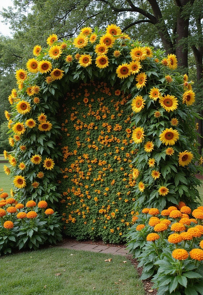 30+ Flower Wall Ideas Perfect for Weddings, Events, and Homes - 4. Garden-Inspired Flower Wall