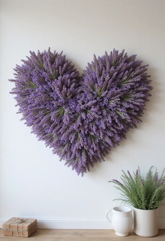 30+ Flower Wall Ideas Perfect for Weddings, Events, and Homes - 9. Dried Flower Heart Wall