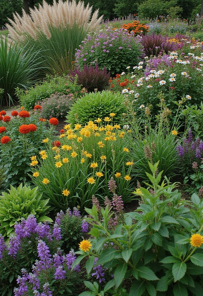 30 Front Flower Bed Ideas That Boost Curb Appeal Instantly - 10. Foliage Focus