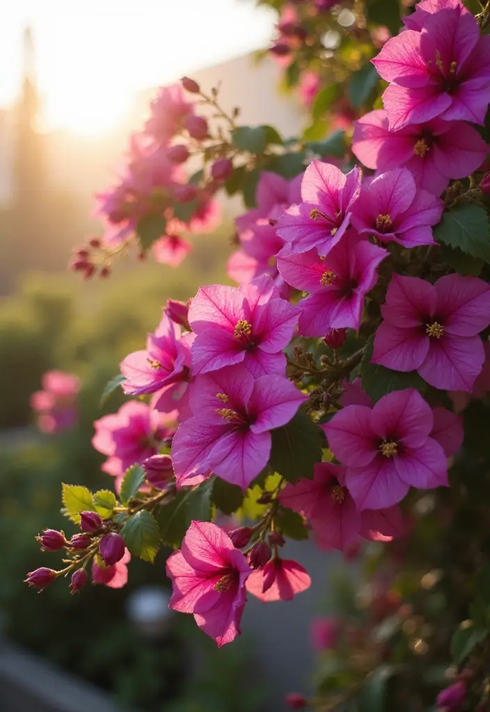 30 Front Flower Bed Ideas for Full Sun Gardens - 22. Charming Bougainvillea
